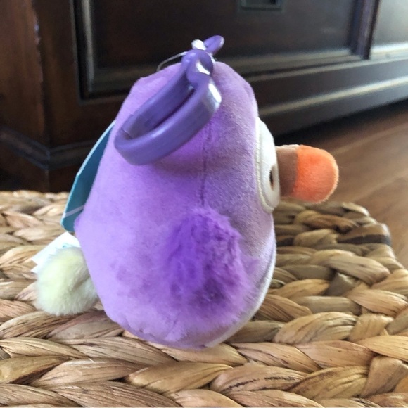 Squishmallows bag clip: Neha the purple DoDo Bird 3” - Picture 2 of 7